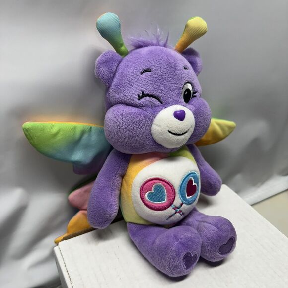 Care Bears Share Bear Butterfly Plush Soft Toy Stuffed Animal  Basic Fun - Picture 3 of 8